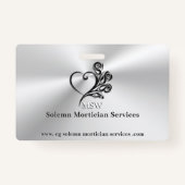 Beerdigungsleistungen, Herz und Rose Ausweis (Rückseite)