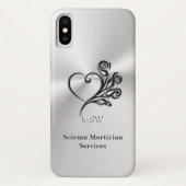 Beerdigungsleistungen, Herz und Rose Case-Mate iPhone Hülle (Rückseite)