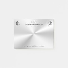 Beerdigungsleistungen, Herz und Rose Post-it Klebezettel