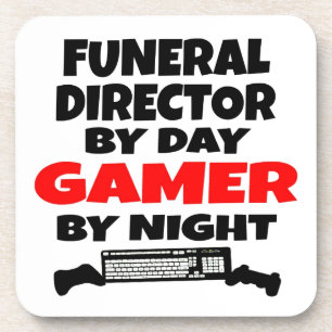 Beerdigungsleiter Gamer Getränkeuntersetzer
