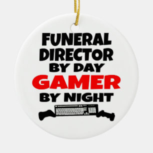 Beerdigungsleiter Gamer Keramik Ornament