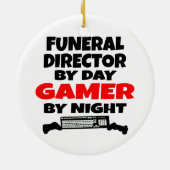 Beerdigungsleiter Gamer Keramik Ornament (Hinten)