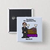 Beerdigungsleiter mit Kasketttaste Button (Vorne & Hinten)