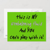 Beerdigungsleiter/Mortiker Funny Gifts Postkarte (Vorne/Hinten)