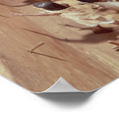 Beerdigungsmodell einer Textilwerkstatt Poster (Ecke)