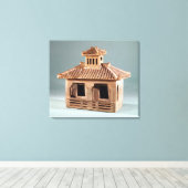 Beerdigungsmodell eines Hauses, Han Dynastie Leinwanddruck (Insitu (Holzboden))