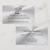 Beerdigungsmortiker, Silberplatz, aufsteigender Ph Visitenkarte (Vorne/Hinten)