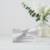 Beerdigungsmortiker, Silberplatz, aufsteigender Ph Visitenkarte (Stehend Vorderseite)