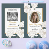 Beerdigungsorden des Lebenslebens Blumengrün Flyer (Einzeln)