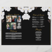 Beerdigungsorden des Lebenslebens Dunkler Orchid Flyer (Hinten)