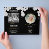 Beerdigungsorden des Lebenslebens Dunkler Orchid Flyer (Hand)