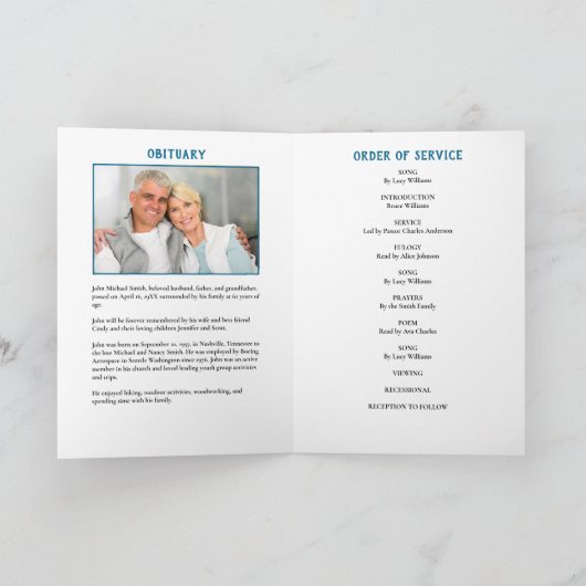 Beerdigungsorden des Service-Fotos Programm (Innenseite)