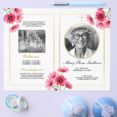 Beerdigungsorden Lebenskosmos Rosa Blume Flyer (Einzeln)