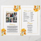 Beerdigungsorden von Service Life Freesia Floral Flyer (Hinten)