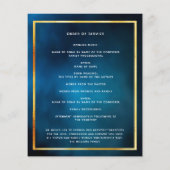 Beerdigungsprogramm "Blue Sky Foto" (Rückseite)