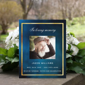 Beerdigungsprogramm "Blue Sky Foto"