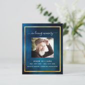 Beerdigungsprogramm "Blue Sky Foto" (Stehend Vorderseite)