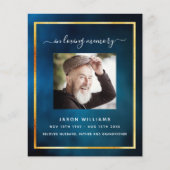 Beerdigungsprogramm "Blue Sky Foto" (Vorderseite)