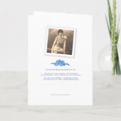 Beerdigungsprogramm Blue vergisst-nots-Fotos Programm (Rückseite)