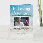 Beerdigungsprogramm | Dienstplan Programm (Vorderseite)