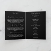 Beerdigungsprogramm Foto im barocken Kranz Dankeskarte (Innenseite)