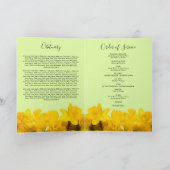 Beerdigungsprogramm für Daffodil | Moderner Dienst Programm (Innenseite)