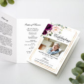 Beerdigungsprogramm für lila Beerdigung | Dienstpl