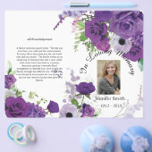 Beerdigungsprogramm für Lila Rose in Kleinstadien Flyer (Einzeln)