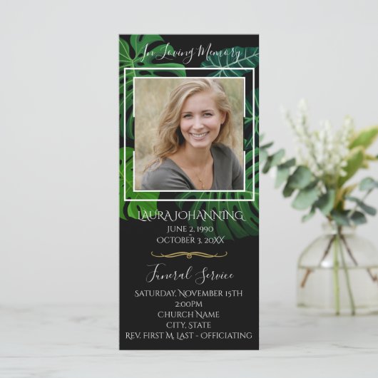 Beerdigungsprogramm für tropische Blätter/Beerdigu Programm (Stehend Vorderseite)