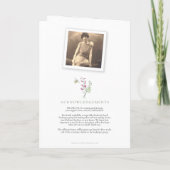 Beerdigungsprogramm Wildblume Bienen Fotos Programm (Rückseite)