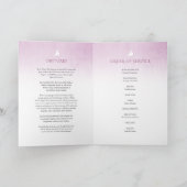 Beerdigungsprogrammordnung lila Rose Programm (Innenseite)