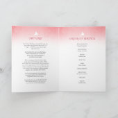 Beerdigungsprogrammordnung rote Rose Programm (Innenseite)