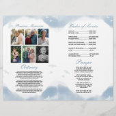 Beerdigungsreihenfolge der Lebenswolken Vögel Flyer (Hinten)