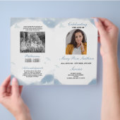 Beerdigungsreihenfolge der Lebenswolken Vögel Flyer (Hand)