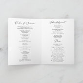 Beerdigungsreihenfolge des Foto-Gedenkprogramms Karte (Innenseite)