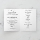 Beerdigungsreihenfolge des Fotos Programm (Innenseite)