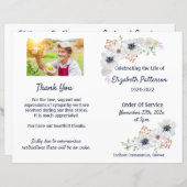 Beerdigungsreihenfolge des Programms zur Erinnerun (Vorne/Hinten)