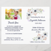 Beerdigungsreihenfolge des Programms zur Erinnerun (Vorderseite)