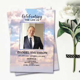 Beerdigungsreihenfolge feiert Lebenswolken Flyer