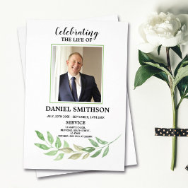 Beerdigungsreihenfolge zum Lebenslauf Flyer