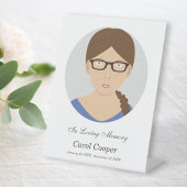 Beerdigungsschild für das Foto des Soberkreises Sockelschild