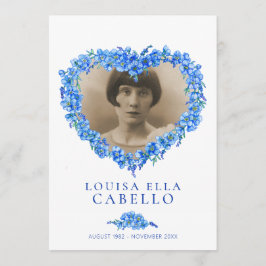 Beerdigungsservice für Vergessliches in Blau Programm