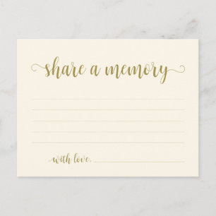 Beerdigungsservice, klassisches Gold, Gedächtniska Postkarte