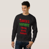 Beerdigungsservice-Manager Funny Pajama Weihnachte Sweatshirt (Vorne ganz)