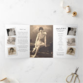 Beerdigungsservice Programm einfache Fotovorlage (Innenseite)