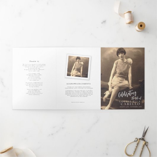 Beerdigungsservice Programm einfache Fotovorlage (Außenbereich)