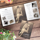 Beerdigungsservice Programm einfache Mono-Fotovorl