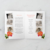 Beerdigungsservice-Programm gestreift Rose Fotos Programm (Innenseite)