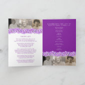 Beerdigungsservice-Programm lila Vergessenmernots Programm (Innenseite)