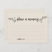 Beerdigungsservice, Schwarz Creme, Speicherkarte f Postkarte (Vorne/Hinten)